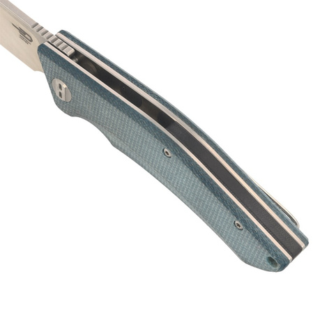 Bestech Knife Cubis Blue Micarta, Stonewashed/Satin D2 (BG42C)