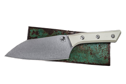 Nóż kuchenny Microtech Santoku 6" Ivory G10, Stonewashed M390MK (3200-10IV)