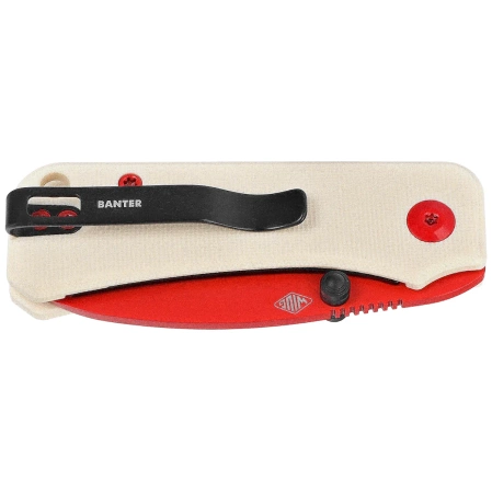 Nóż składany Civivi Baby Banter Ivory G10, Red Painted Nitro-V by Ben Petersen (C19068S-7)