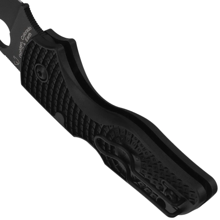 Spyderco Lil' Native Lightweight Knife Black FRN, Black DLC CTS BD1N by Eric Glesser (C230PBBK)