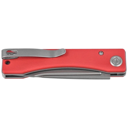 Kubey Akino Knife Red G10, Beadblasted 14C28N by Tiguass (KU2102F)