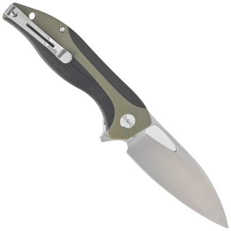 Nóż składany Bestech Komodo Black/Green G10, Stonewashed/Satin D2 (BG26A)