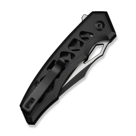 Civivi Anaaki Knife Black Aluminum, Black Stonewashed/Satin Nitro-V (C24039-1)