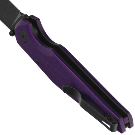 Nóż składany Bestech Snakebird Purple G10, Stonewashed / Black PVD 14C28N (BG58E)