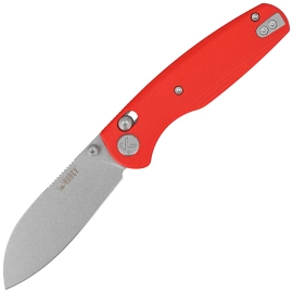 Nóż składany Kubey Breeze Red G10, Stonewashed 14C28N by Caleb Waldman (KU288B)