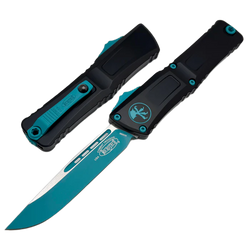 Nóż automatyczny OTF Microtech Combat Troodon Gen III S/E Black Aluminium, Turquoise M390MK by Tony Marfione (1143-1TQSK)