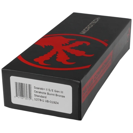 Nóż automatyczny OTF Microtech Scarab II Gen III S/E Cerakote Burnt Bronze Aluminium, Cerakote Burnt Bronze M390MK by Tony Marfione (1278-1UB-C19Z4)