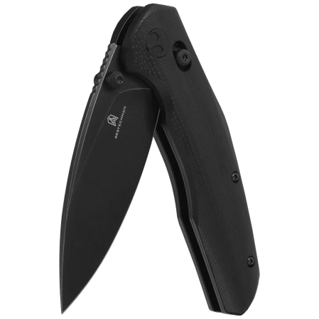 Nóż składany Bestechman Ronan Black G10, Black Stonewashed 14C28N (BMK02N)