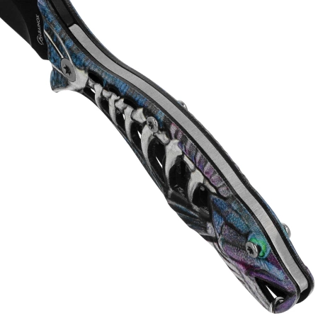 Nóż wędkarski brelok Martinez Albainox Fishing Blue Aluminium, Black 3Cr13Mov (18504-BL)