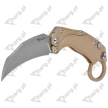 Nóż grawitacyjny Reate EXO-K Gravity Karambit Tan Aluminium, Stonewashed N690
