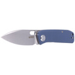 Kubey Knife Hyde, Denim Blue G10, Sand Blasted 14C28N by Colin Maisonpierre (KU2104D)