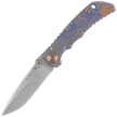 Nóż składany Spartan Blades Harsey Folder Babe Blue Titanium, Bronze HW, Satin MagnaCut by William W. Harsey (SF5BABE)