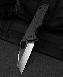 Nóż składany Bestech Operator Black G10, Satin / Black Stonewashed D2 (BG36A)