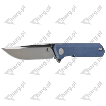 Nóż składany Bestechman Dundee Gray G10, Grey Titanized / Satin D2 by Ostap Hel (BMK01F)