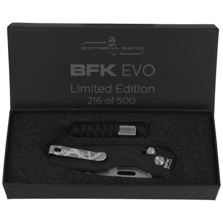 Extrema Ratio Carry Box Set: BFK EVO LE No. 216/500 Folding Knife, Cap, Wallet, Carbon Card (04.1000.0174/B-KIT)