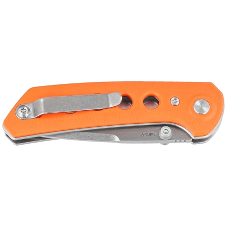 Reate PL-XT Orange G10, Stonewashed Nitro-V Knife