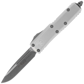 Nóż automatyczny OTF Microtech UTX-85 S/E Natural Clear Aluminium, Apocalyptic M390 (231-10APCR)