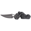 Martinez Albainox Moto Skeleton Knife with Flashlight Gray Zamak, Laser Ornament 3Cr13Mov (18063)