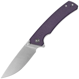 Nóż składany Civivi Merit Purple Canvas Micarta, Satin 14C28N (C24012-3)