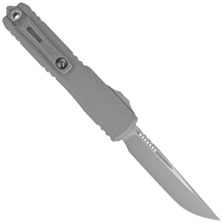 Microtech Ultratech Gen III ZBP S/E Natural Clear Aluminum, Apocalyptic M390MK by Tony Marfione (1121-10APNC)