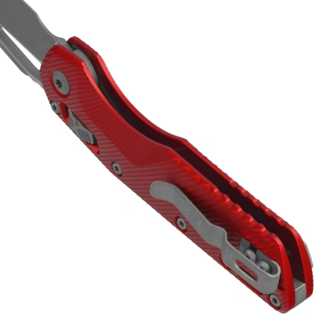 Nóż składany Microtech MSI S/E Fluted Red Aluminium, Apocalyptic M390MK by Tony Marfione (210-10APFLRD)