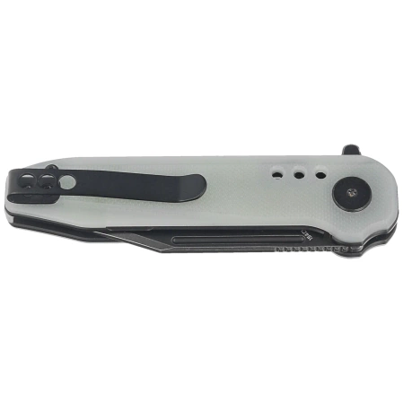 Bestech Syntax CP Transparent G10, Black Stonewashed CPM 154CM by Todd Knife and Tool (BG41C)