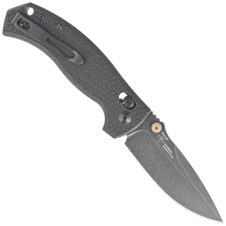 Fox Anzu Black G10, Black PVD MagnaCut by Les George Knife (FX-560 G10B)