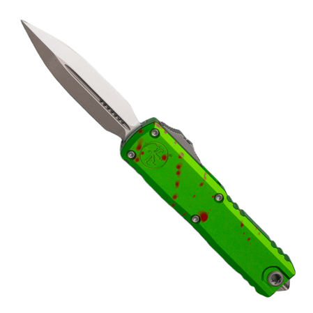 Microtech UTX-85 Gen IV D/E OTF Knife Zombie Aluminum, Stonewashed M390MK by Tony Marfione (12324-10Z)