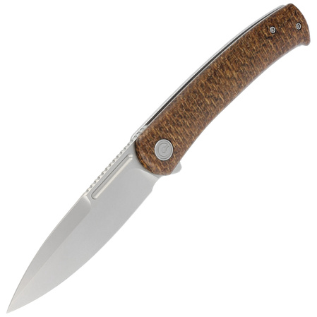 Nóż składany Civivi Cetos Brown Micarta / Steel, Silver Bead Blasted 14C28N (C21025B-1)