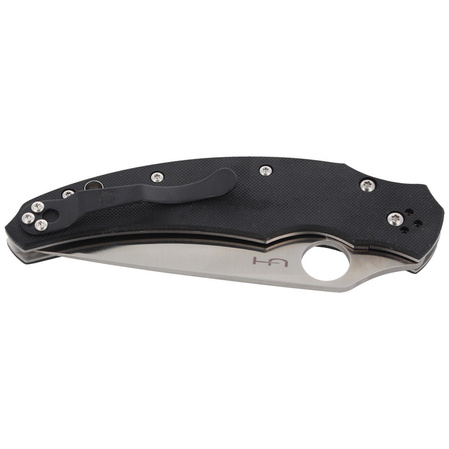 Nóż składany Spyderco Opus Black G-10 Plain (C218GP)