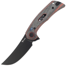 Reate PL-7 Knife Red / Black Micarta, Black PVD Nitro-V (PL-7 RDBKM PVD)