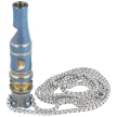 Bestech Blue/Gold Titanium Whistle with Chain (BM02A)