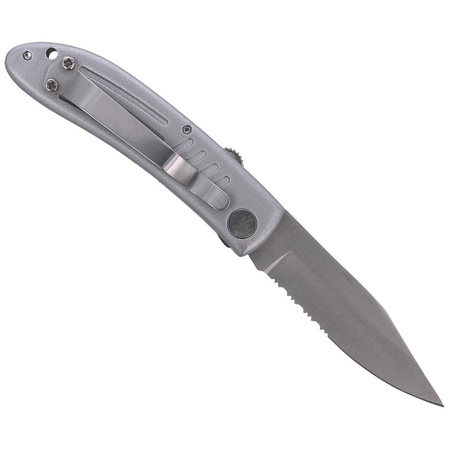 Nóż automatyczny Everts Solingen Predator Grey Aluminium, Satin AISI 420C (501905)