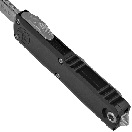 Nóż automatyczny OTF Microtech UTX-85 Gen IV S/E Black Aluminium, Stonewashed M390MK by Tony Marfione (12314-10)