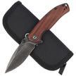 CIVIVI Pintail Cuibourtia Wood, Black Damascus (C2020DS-2)