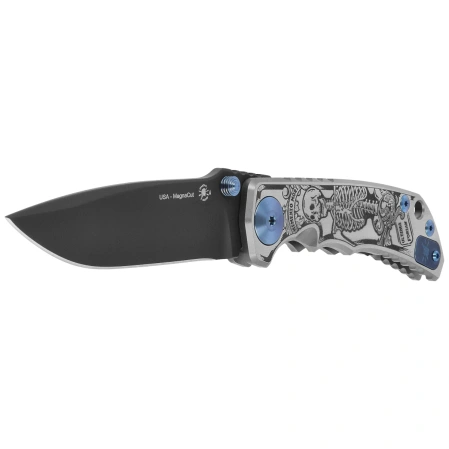 Nóż składany Spartan Blades Harsey Folder ''Memento Mori'' Titanium, Black MagnaCut by William W. Harsey (SF5 Custom Memento Mori)
