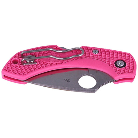 Spyderco Dragonfly 2 FRN Pink, S30V Plain Knife (C28FPPNS30V2)