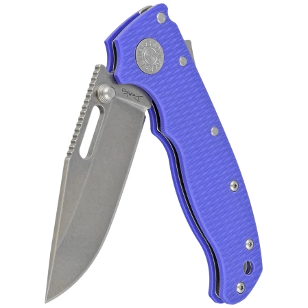 Nóż składany Demko AD20.5 CP Blue #2 G10, Stonewashed CPM 20CV by Andrew Demko (AD20.5-20CV-BLUE 2 G10-CP)