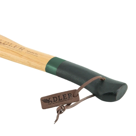 Adler Rheinland Hatchet Green/Black Hickory Wood, C60 Carbon Steel (201.0H060A012)