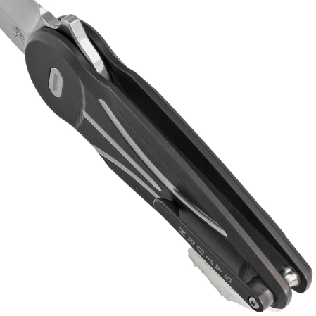 Nóż składany Fox Saturn Black Titanium, Satin M390 by Denis Simonutti (FX-551 TI)