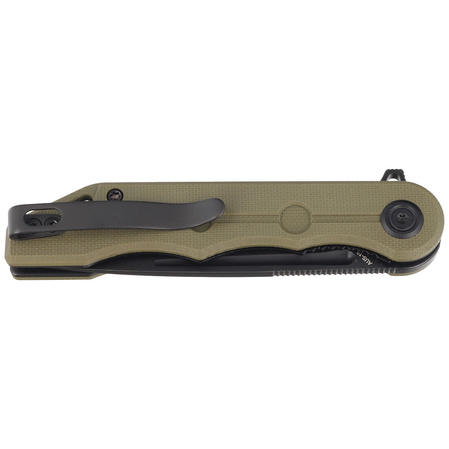 Kubey Knife Mizo Green G10, Blackwashed AUS-10 by Tiguass (KU312D)