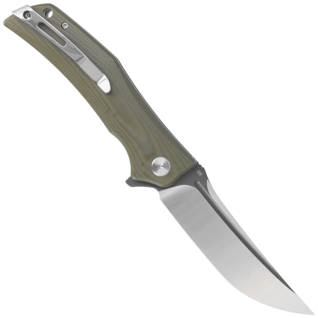 Bestech Scimitar Army Green G10, Gray/Satin D2 Knife (BG05B-2)