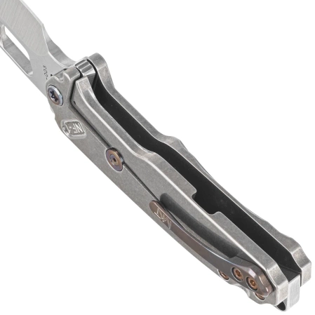 Medford Infraction Tumbled Titanium, Flamed HW/Clip, Tumbled S45VN by Greg Medford (MK031STQ-01TM-TFCF-BN)