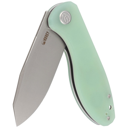 Nóż składany Kubey Knife Master Chief Jade G10, Bead Blast AUS-10 by Keanu Alfaro (KU358C)