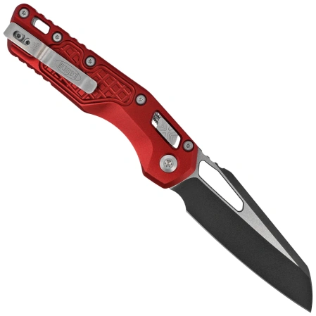 Microtech MSI S/E Knife Merlot Frag Aluminum, Black M390MK by Tony Marfione (210-1FRMR)