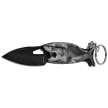 Martinez Albainox Fishing 2 Knife Key-ring Grey Aluminum, Black 3Cr13Mov (25144 GY)