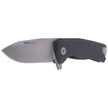 LionSteel ROK Knife Black Aluminum, Satin M390 by Molletta (ROK A BS)