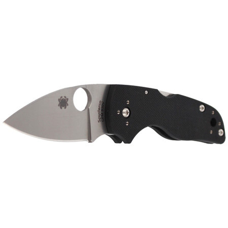 Spyderco Lil' Native G-10 Black Mid Back Lock PlainEdge Knife (C230MBGP)