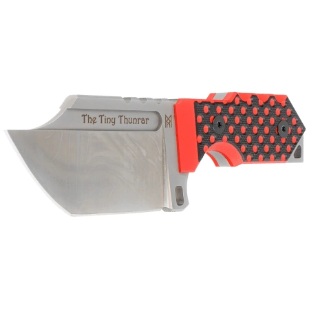 Midgards Messer The Tiny Thunrar Black/Red G10, Satin 14C28N by Ralph and Tina Zlobinsky knife (MM019)
