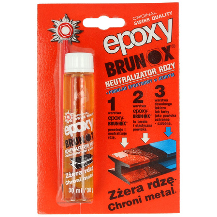 Brunox Epoxy Płyn 30 ml - odrdzewiacz do metalu i podkład
